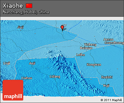 Political Panoramic Map of Xiaohe