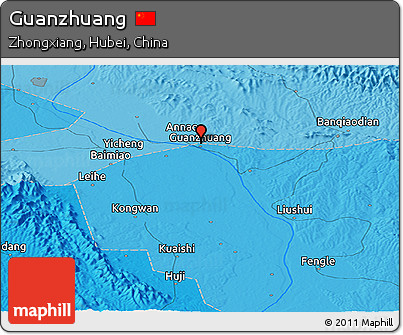 Political Panoramic Map of Guanzhuang