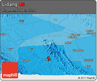 Political Panoramic Map of Lidang