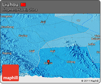Political Panoramic Map of Liuhou