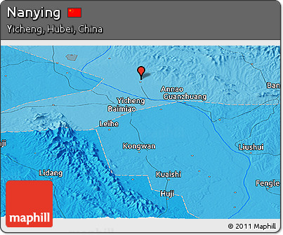 Political Panoramic Map of Nanying