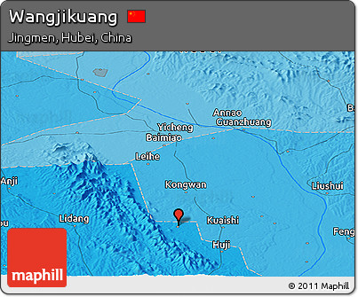 Political Panoramic Map of Wangjikuang