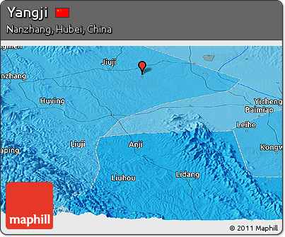 Political Panoramic Map of Yangji