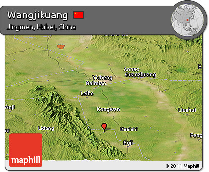 Satellite Panoramic Map of Wangjikuang