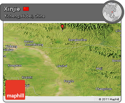Satellite Panoramic Map of Xinjie