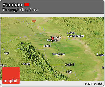 Satellite Panoramic Map of Baimiao