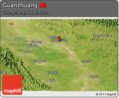 Satellite Panoramic Map of Guanzhuang