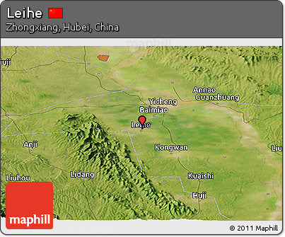 Satellite Panoramic Map of Leihe