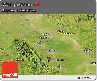 Satellite Panoramic Map of Wangjikuang