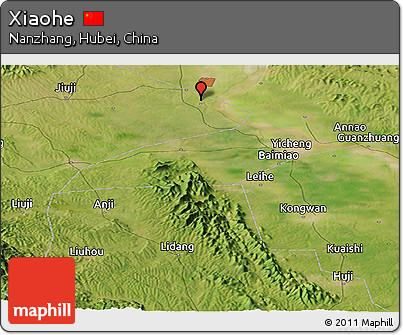 Satellite Panoramic Map of Xiaohe