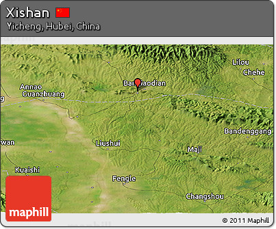 Satellite Panoramic Map of Xishan