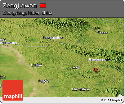 Satellite Panoramic Map of Zengjiawan