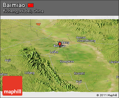 Satellite Panoramic Map of Baimiao