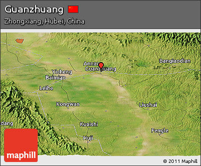 Satellite Panoramic Map of Guanzhuang