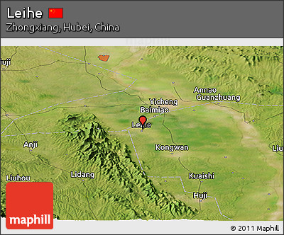 Satellite Panoramic Map of Leihe