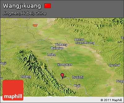 Satellite Panoramic Map of Wangjikuang