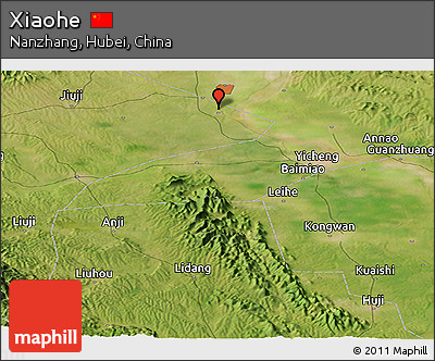 Satellite Panoramic Map of Xiaohe