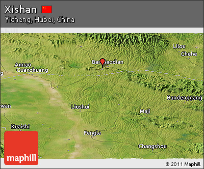 Satellite Panoramic Map of Xishan