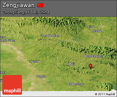Satellite Panoramic Map of Zengjiawan