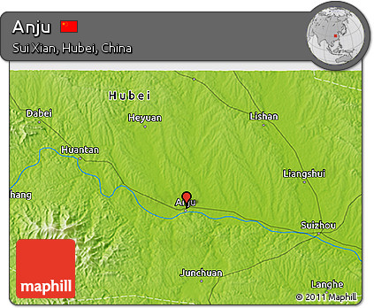 Physical 3D Map of Anju
