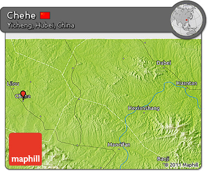 Physical 3D Map of Chehe