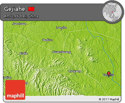 Physical 3D Map of Gejiahe