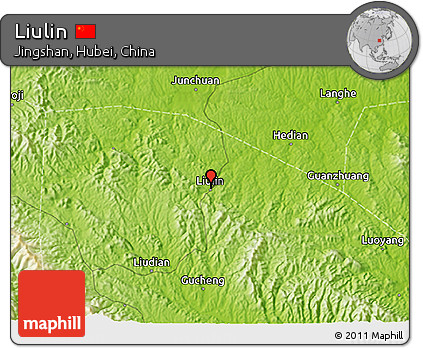 Physical 3D Map of Liulin