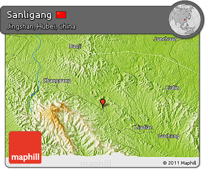 Physical 3D Map of Sanligang