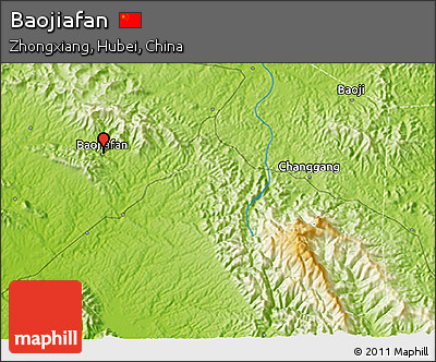 Physical 3D Map of Baojiafan