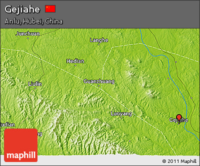Physical 3D Map of Gejiahe