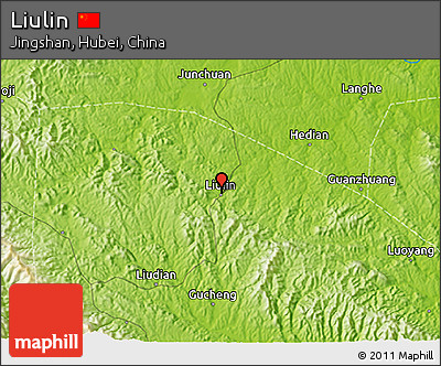 Physical 3D Map of Liulin