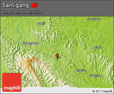 Physical 3D Map of Sanligang