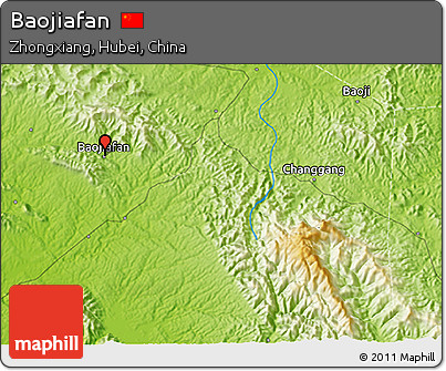 Physical 3D Map of Baojiafan
