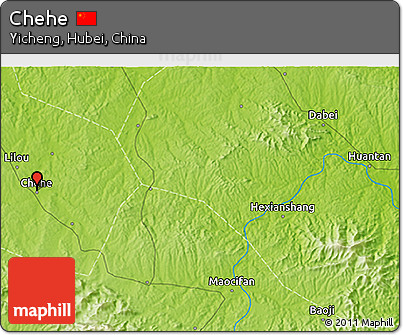 Physical 3D Map of Chehe