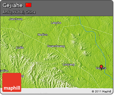 Physical 3D Map of Gejiahe