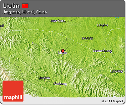 Physical 3D Map of Liulin