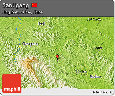 Physical 3D Map of Sanligang