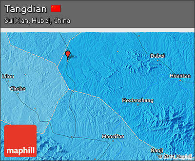 Political 3D Map of Tangdian