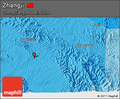 Political 3D Map of Zhangji