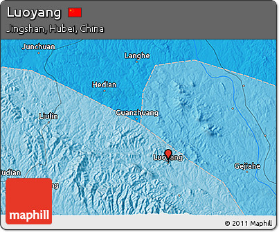 Political 3D Map of Luoyang