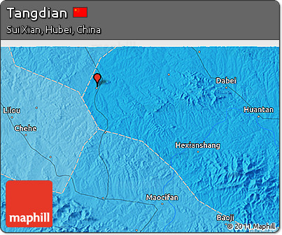 Political 3D Map of Tangdian
