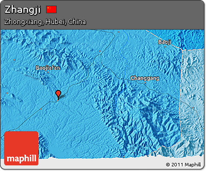 Political 3D Map of Zhangji