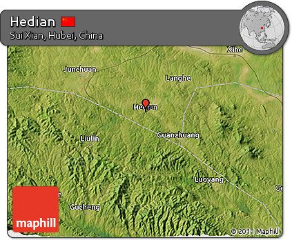 Satellite 3D Map of Hedian