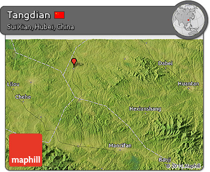 Satellite 3D Map of Tangdian