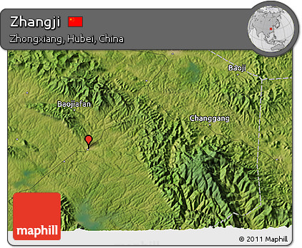 Satellite 3D Map of Zhangji