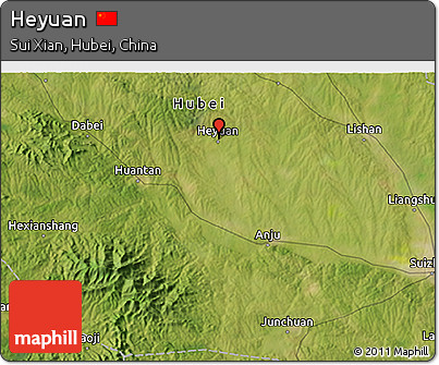 Satellite 3D Map of Heyuan