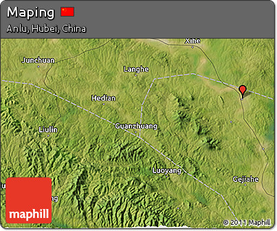 Satellite 3D Map of Maping