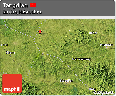 Satellite 3D Map of Tangdian