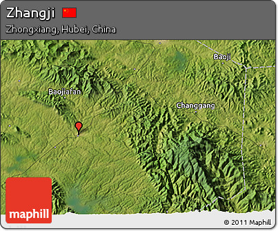 Satellite 3D Map of Zhangji