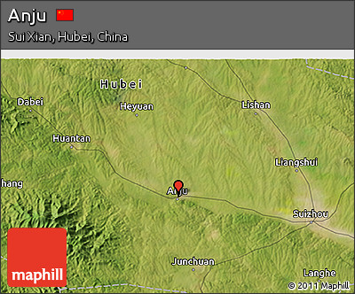 Satellite 3D Map of Anju